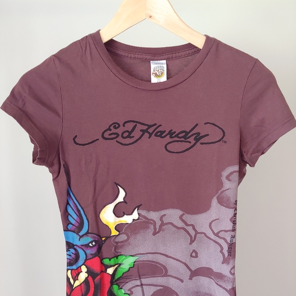 Ed Hardy Designs T-Shirt Short Sleeve Vintage Size Medium - Picture 3 of 13